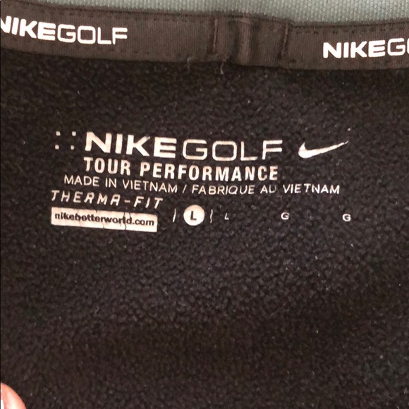 Nike Golf Men’s Therma-FIT Pullover, Large, Black - Picture 6 of 7